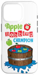 Coque pour iPhone 16 Pro Apple Bobbing Champion Jeu amusant pour Halloween