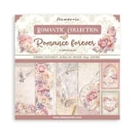 Stamperia SBBS96 Mini Bloc de Scrapbooking 10 20,3 x 20,3 cm (8 x 8) Romance Forever, Papier, Multicolore, 8 x 8 inch