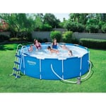 Piscine Tubulaire - Steel Pro Frame Pools - 3.66 x 1.00 - Rond - Hors-sol - Bleue