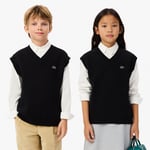 Lacoste Pull sans manche coton et laine interlock Taille 3 ans Noir