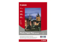 Canon Photo Paper Plus SG-201 - fotopapper - halvblank - 20 ark - 203 x 254 mm - 260 g/m²