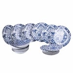 Villa d’Este Home Tivoli Service de vaisselle 18 pièces en porcelaine, 3 assiettes différentes, Punta Tragara