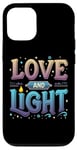 Coque pour iPhone 13 Célébration des fêtes de Hanoukka Love and Light