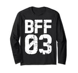 Vintage BFF 03 Best Friends Matching Bestie Friendship Day Long Sleeve T-Shirt