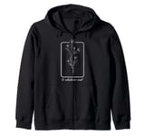 Throne Of Glass Flower Zip Hoodie