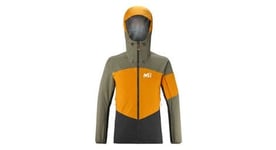 Veste impermeable millet rutor light 2 5l orange khaki