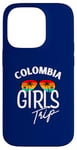 Coque pour iPhone 14 Pro Colombia Girls Trip Travel Vacation Femmes Colombie