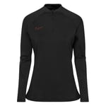 Nike Treningsgenser Dri-FIT Strike Drill - Sort/Grå/Rød Dame, størrelse Medium