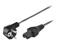 Microconnect - Strømkabel - Cee 7/7 (Hann) Til Iec 60320 C15 - 2 M - 90°-Kontakt