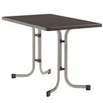 Sieger 233/A Table de Jardin Rectangulaire Repliable Plateau Décoratif Graphite 115 x 70 x 72 cm