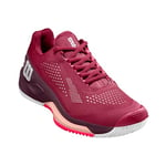 Wilson Femme Rush Pro 4.0 Sneaker, Beet Red/White/Tropical Peach, 36 EU