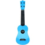 Guitare acoustique folk 57 cm 4 cordes enfant jouet bleu