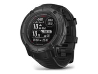 Garmin Instinct 2X Solar - Tactical Edition - 50 mm - fiberförstärkta polymerer - Ja smart klocka med band - handledsstorlek: 145-228 mm - monokrom -