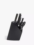 John Lewis Professional Filled Knife Block & Knife Set, 6 Piece