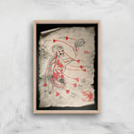 The Witcher Sketched Giclee Art Print - A2 - Wooden Frame