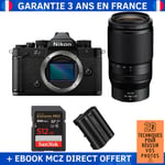 Nikon Zf + 70-180mm f/2.8 + 1 SanDisk 512GB Extreme PRO UHS-II SDXC 300 MB/s + 1 Nikon EN-EL15C + Ebook '20 Techniques pour Réussir vos Photos' - Appareil Photo Hybride