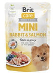 Brit Care Mini Rabbit & Salmon fillets in gravy 85g 24-pack