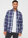 Very Man Long Sleeve Check Shirt - Navy