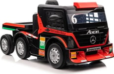 Lean Cars Batteridrevet Bil Mercedes + Semi-Trailer Xmx622b Rød Lcd