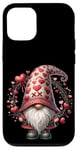 iPhone 12/12 Pro Love Gnome Valentines Day Wreath For Her With Cute Hearts Case