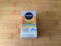 Nivea Men ACTIVE ENERGY Moisturising Face Gel CAFFEINE GUARANA 50ml BNIB