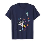 Disney Pocahontas Meeko Flit Colorful Leafs Fall T-Shirt