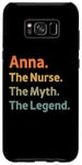 Coque pour Galaxy S8+ Anna The Nurse The Myth The Legend Idée vintage amusante