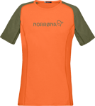 Norrøna Women's Fjørå Equaliser Lightweight T-Shirt Orange Alert, L