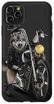 Coque pour iPhone 11 Pro Max Grey Wolf Riding Chopper Moto