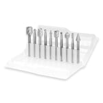 Jeu de forets de routeur de routage HSS pour Dremel,outils de fraises à distance en carbure,bois,pierre,racine en métal,fraise carrosée,6 pièces,10 pièces - Type 10PC Y box