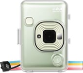 Housse Compatible avec Fujifilm Instax Mini LiPlay Hybrid Instant Camera - Sac de Caméra en PVC Rigide Transparent Voyage Caméra Cover Case, Transparent.[G1105]