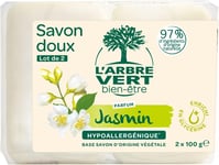 Bien-Être Savon Solide Doux Parfum Jasmin - Hypoallergénique - 97% D'Ingrédients