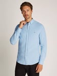 Tommy Hilfiger Cotton Blend Slim Fit Oxford Shirt, Breezy Blue