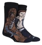 Heat Holders - Mens Film & TV Themed Thermal Slipper Socks - Han Solo / Chewbacca - Multicolour Nylon - Size UK 6-11