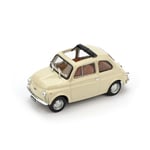 FIAT 500 R 1972-75 APERTA AVORIO ANTICO 1:43 Brumm Auto Stradali Die Cast