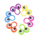 Fingerleksak pedagogisk intelligent fingerleksak stora ögon finger ring dockor rolig finger spel leksak för barn barn present festgåva Random Color 20pcs