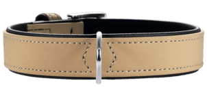 Dog Collar Softie Artificial Leather Tan/Black XXS-XS 30cm - Koirat - Kaulapannat, hihnat ja valjaat - Koiran kaulapannat - Hunter