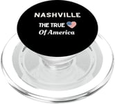 Patriotic Love Nashville USA The True Heart Of America PopSockets PopGrip for MagSafe