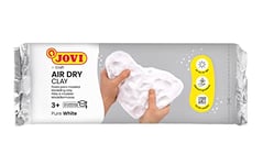 Jovi - Air Dry, Pâte à modeler autodurcissante à base d'argile humide, Séchage à l'air sans four, Couleur Blanc, 1kg, Idéale pour les enfants de 3 ans et plus (86)