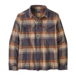 Patagonia  M´S Fjord Flannel Shirt, Srfy Sunrise Ridge: Forge Grey, M