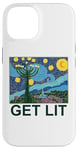 iPhone 14 Get Lit Happy Hanukkah Menorah Candles Candelabrum Hebrew Case