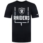 Nike NFL Las Vegas Raiders Legend Goal Post Mens Black T-Shirt - Size 2XL