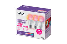 WiZ LED farvelyspære - 3pak - 8,5W - E27