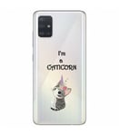 Coque Galaxy S20 Chat licorne cat cute kawaii fleur caticorn transparente