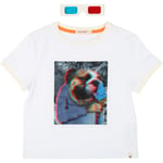 Billybandit T-Shirt &  SolBriller, White 5år