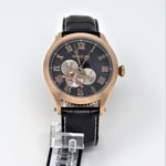 CERRUTI 1881 Black Leather Automatic Chronograph Watch CRA162SR02BK