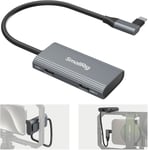 Hub USB-C 4 en 1 avec Support pour Griffe Froide,Hub Multiport Type-C avec PD 100 W/USB-C 3.1/USB-C 2.0 avec Adaptateur Audio x 2,pour le Tournage Mobile de Vidéos ProRes à 4K 60 ips-4598.[W228]