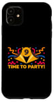 Coque pour iPhone 11 Time to Party #9, occasion spéciale pour le 9e anniversaire