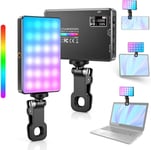 Lampe Vidéo Led Avec Clip, Selfie Streaming Light Avec 120 Perles Led 1000Lux, 2500K-9000K, 20 Effets Lumineux, 117G Lumiere Telephone Photo Portable Pour Mobile Extérieur, Tournag[VID065624]