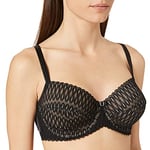 Triumph Womens Aura Spotlight Wired Bra, Black, 30F UK